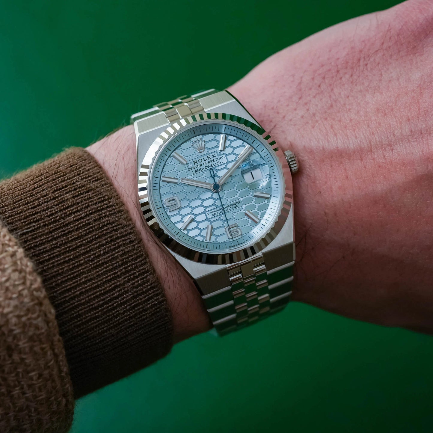 Montre Land-Dweller bleu glacier 36mm unisexe 2025