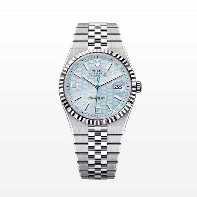 Montre Land-Dweller bleu glacier 36mm unisexe 2025
