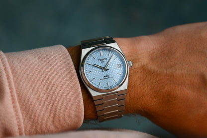 TISSOT PRX POWERMATIC 80 40mm BLEU GLACE POUR HOMME