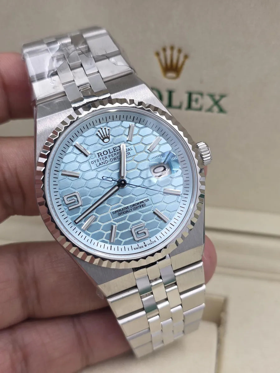 Montre Land-Dweller bleu glacier 36mm unisexe 2025