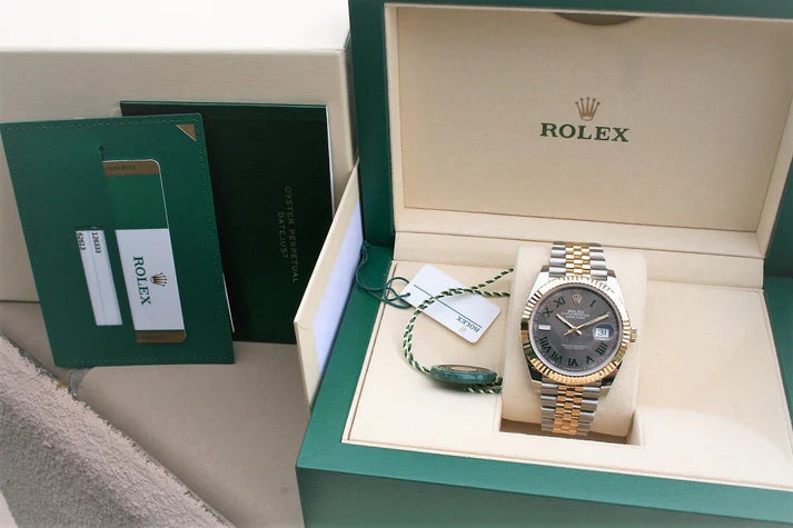 Datejust Wimbledon Two Tone 41mm jubilé Pour Homme