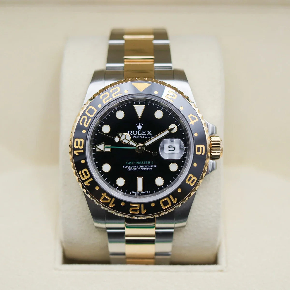 GMT-MASTER II ACIER  OR AUTOMATIQUE MONTRE POUR HOMMES