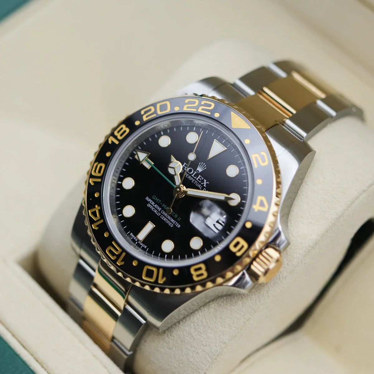 GMT-MASTER II ACIER  OR AUTOMATIQUE MONTRE POUR HOMMES